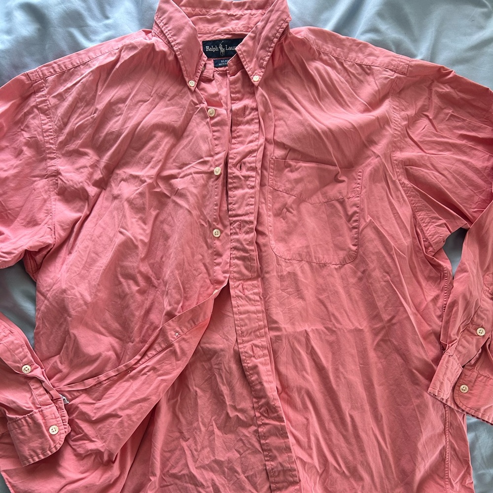 XL original Ralph Lauren 100% cotton button up dress shirt